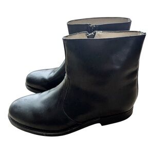 Haband Men's Sleek Black Ankle Boots